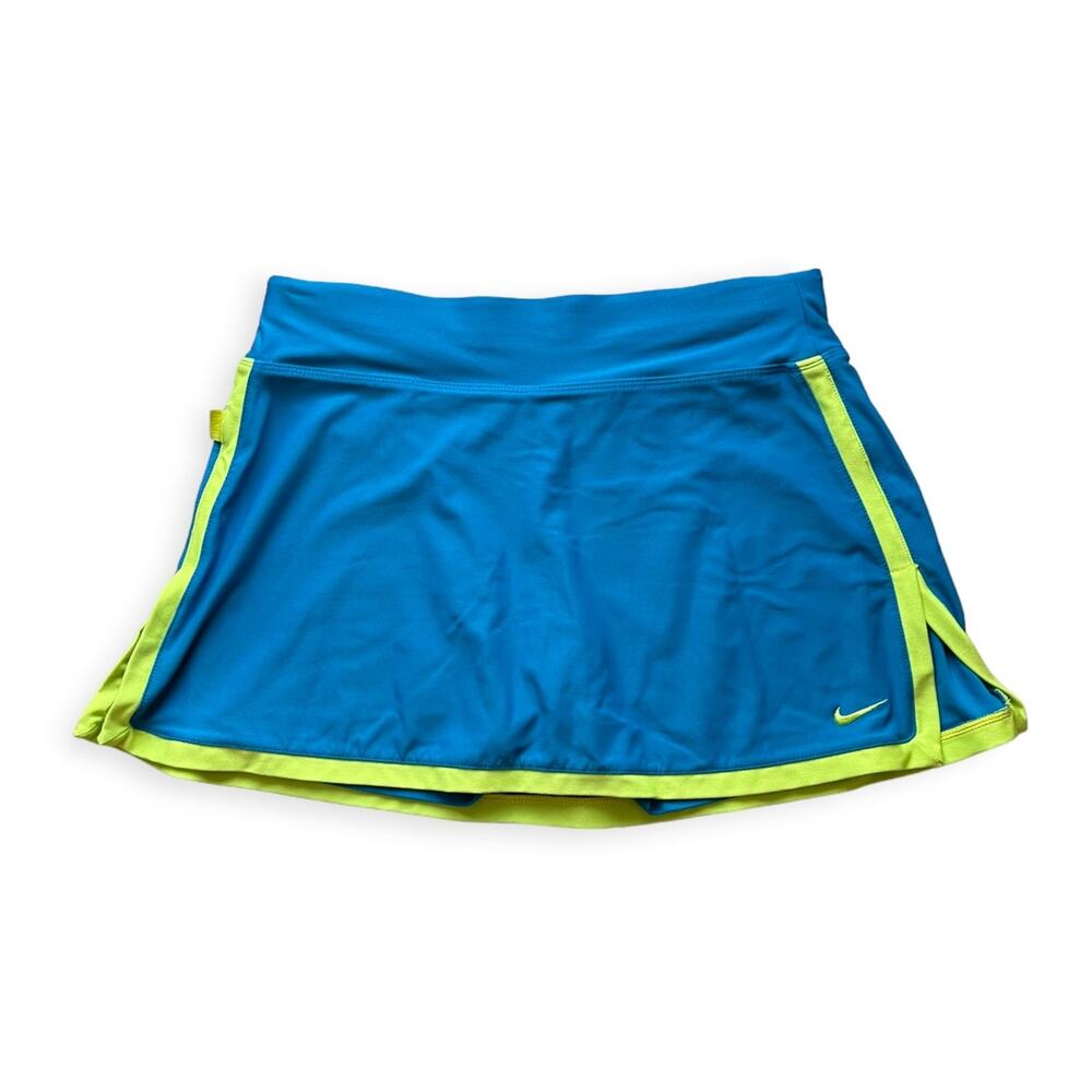 Nike Tennis Skirt Blue Lime Size S